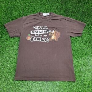 Vintage 90s Funny Squirrel Shirt Large 21x28 Family Humor